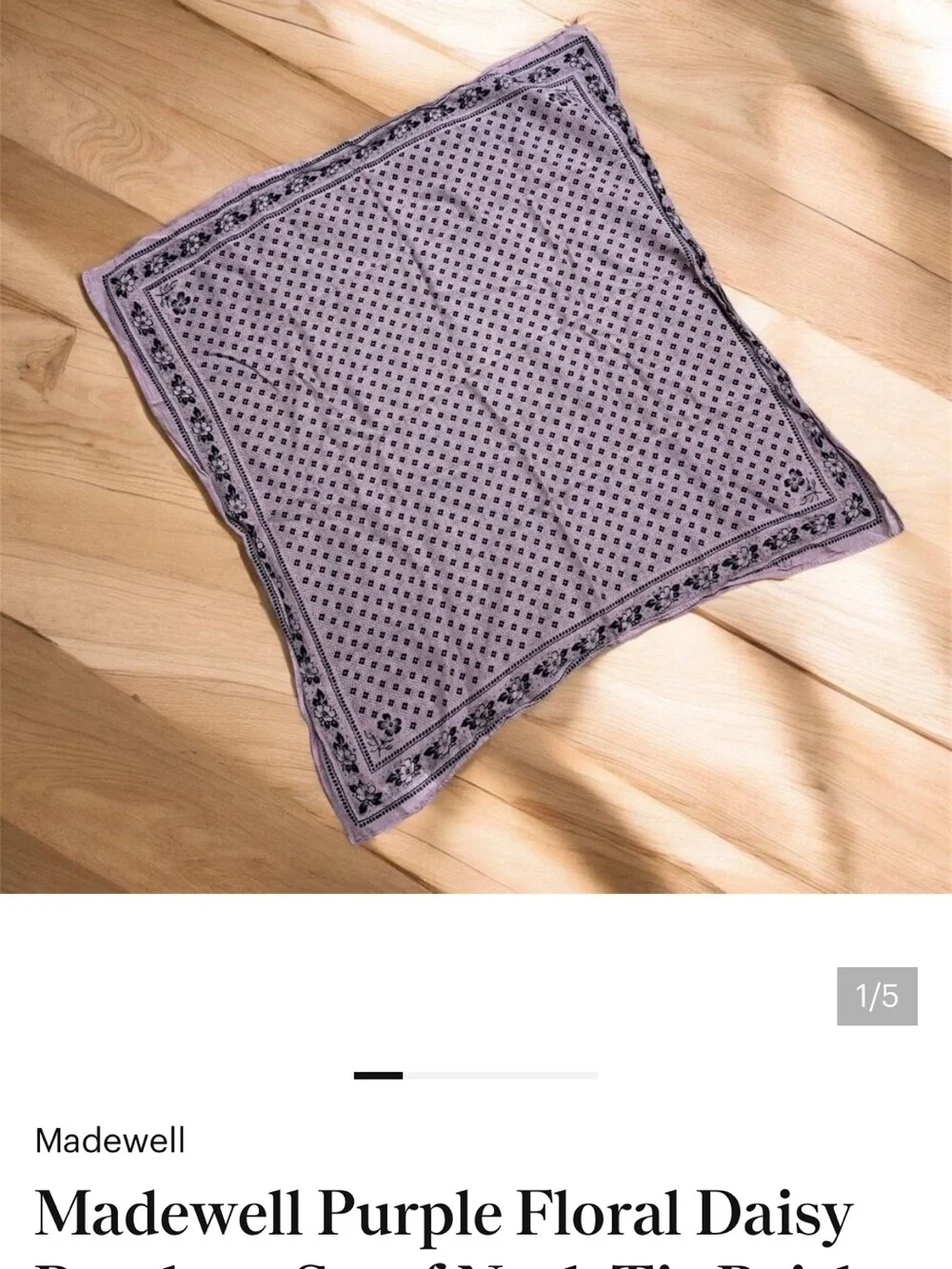 ISO in search of madewell bandanas :-)
